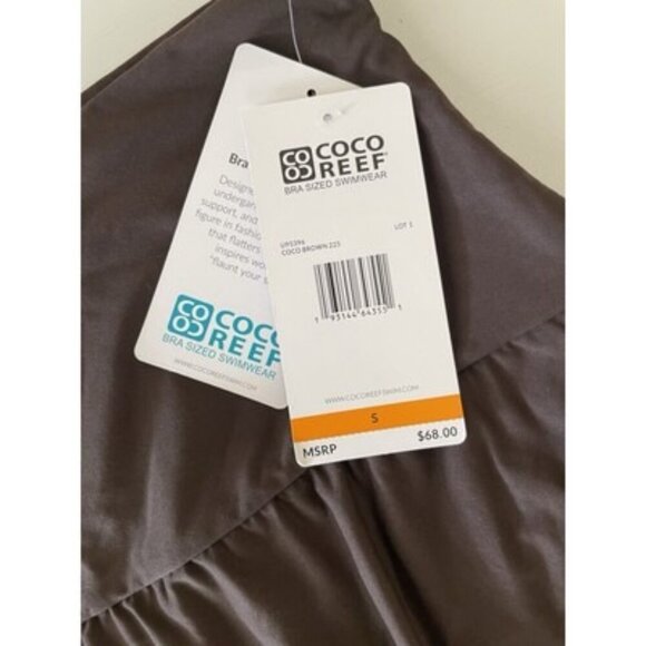 Coco Reef Soar Ultra High Swim Skirt Brown Size S NWT $68 - Picture 4 of 5
